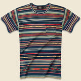 Serape-Striped Pocket Tee - Indigo - RRL - STAG Provisions - Tops - S/S Tee