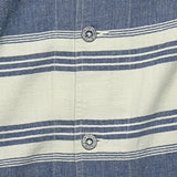 Striped Twill Overshirt - Cream/Indigo - RRL - STAG Provisions - Tops - L/S Woven - Other Pattern