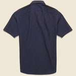 Indigo Seersucker Camp Shirt - Dark Indigo - RRL - STAG Provisions - Tops - S/S Woven - Other Pattern