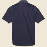 Indigo Seersucker Camp Shirt - Dark Indigo - RRL - STAG Provisions - Tops - S/S Woven - Other Pattern