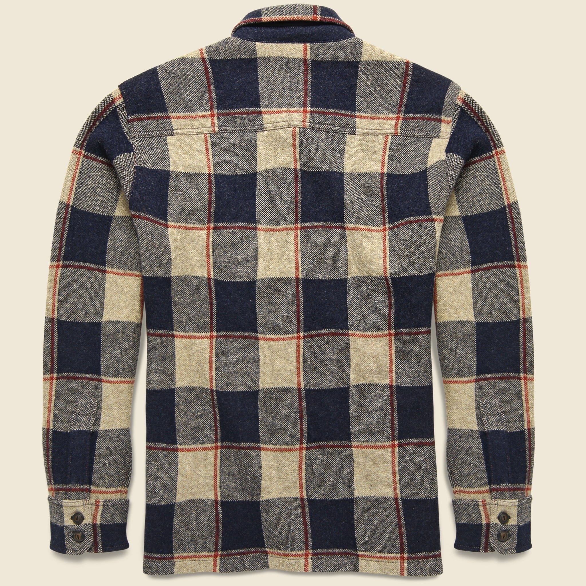 Wool-Cashmere Workshirt Sweater - Navy - RRL - STAG Provisions - Tops - Sweater