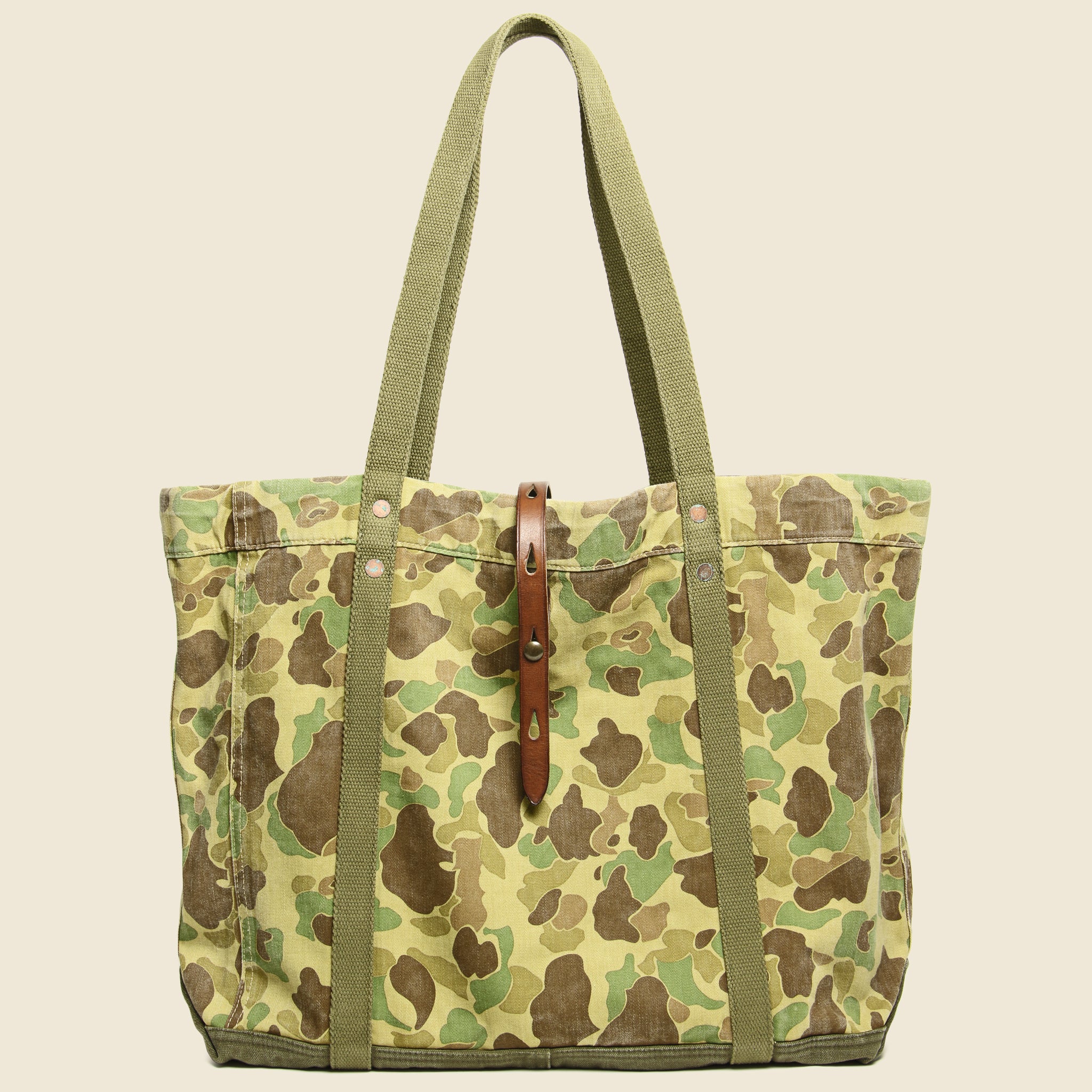 Camo Twill Tote - Olive Frog Skin - RRL - STAG Provisions - Accessories - Bags / Luggage
