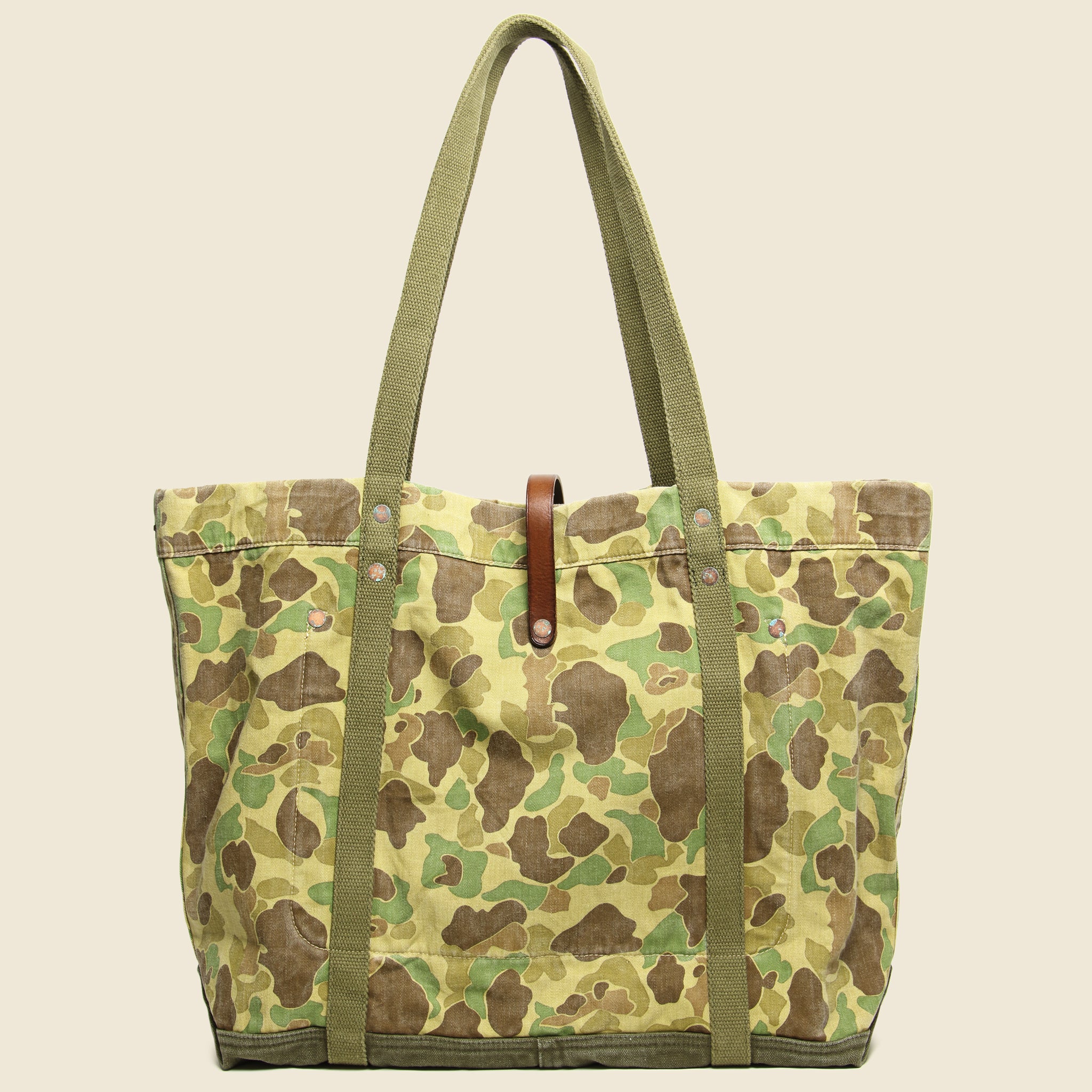 Camo Twill Tote - Olive Frog Skin - RRL - STAG Provisions - Accessories - Bags / Luggage