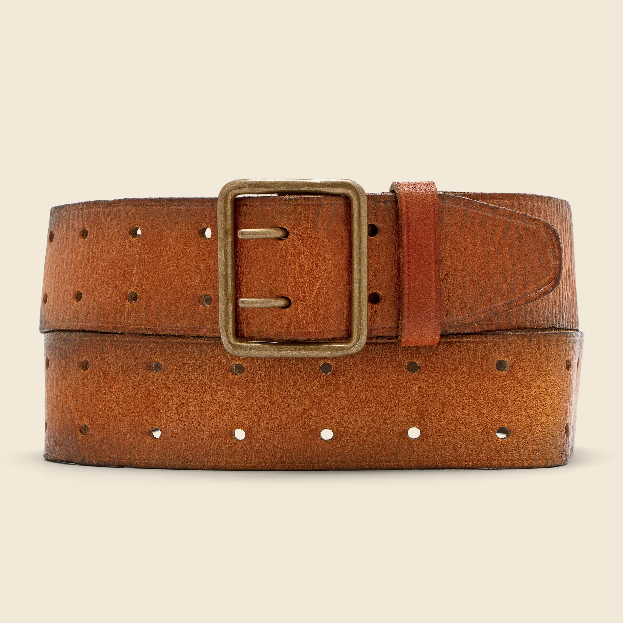 Conrad Belt - Vintage Tan/Brass - RRL - STAG Provisions - Accessories - Belts