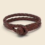 Braided Leather Cuff - Brown - RRL - STAG Provisions - Accessories - Cuffs