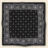 Logo-Motif Bandana - Black/Cream - RRL - STAG Provisions - Accessories - Bandanas