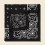 Logo-Motif Bandana - Black/Cream - RRL - STAG Provisions - Accessories - Bandanas