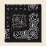 Logo-Motif Bandana - Black/Cream - RRL - STAG Provisions - Accessories - Bandanas
