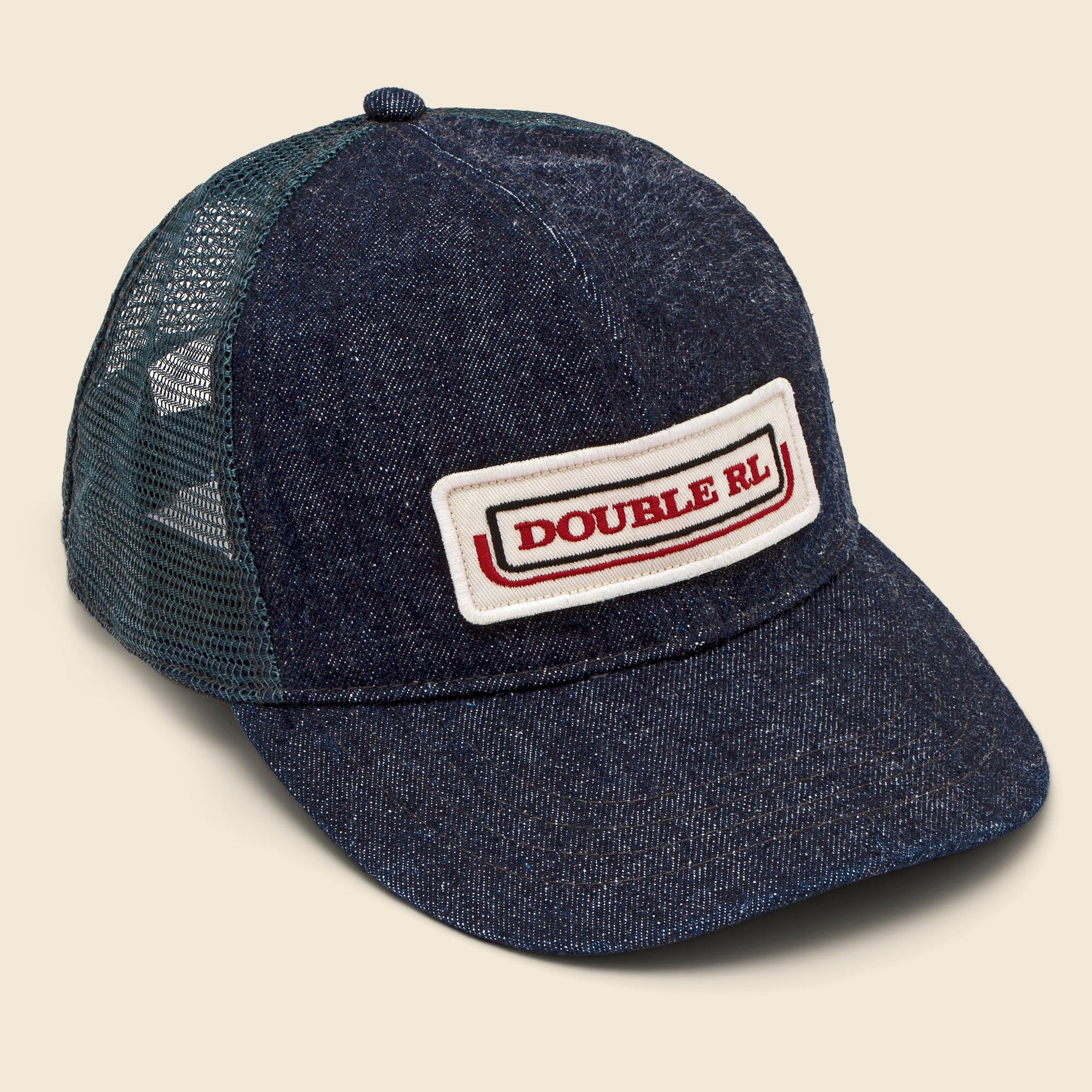 Indigo Denim Trucker Cap - Natural Seed - RRL - STAG Provisions - Accessories - Hats
