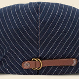 Indigo Striped Herringbone Driver‚Äö√Ñ√¥s Cap - Indigo/White - RRL - STAG Provisions - Accessories - Hats