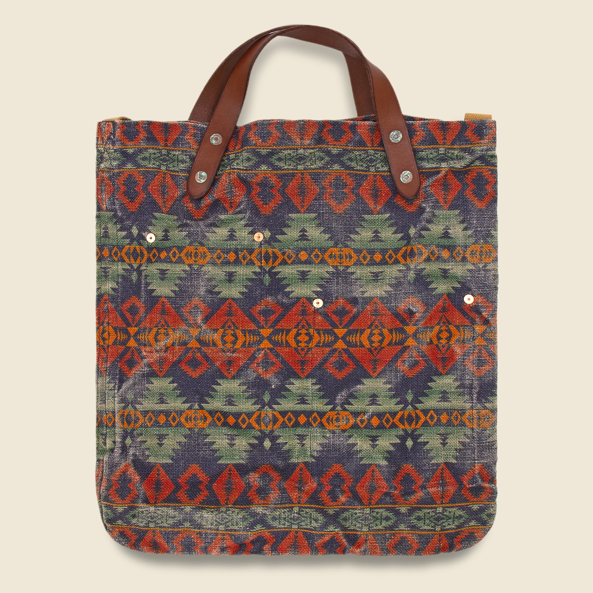 Market Tote - Navy/Red Multi - RRL - STAG Provisions - Accessories - Bags / Luggage