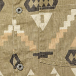 Oakham Printed Linen Jacket - Stone/Green/Burnt Sienna - RRL - STAG Provisions - Outerwear - Coat / Jacket