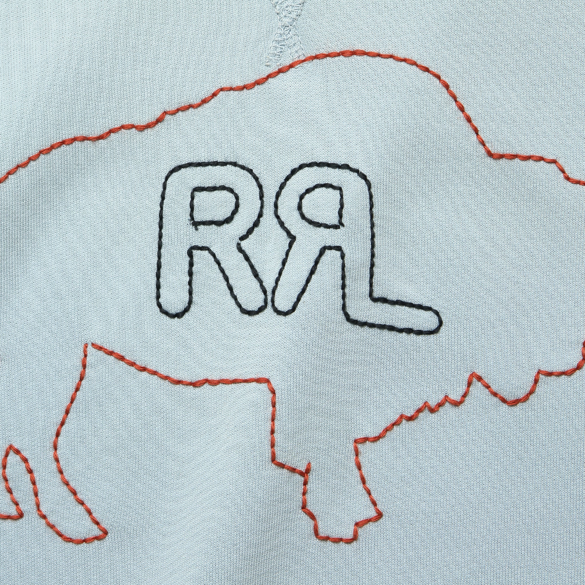 French Terry Graphic Sweatshirt - Blue - RRL - STAG Provisions - Tops - Fleece / Sweatshirt