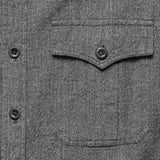 Clayton Military Shirt - Black/Grey Jaspe - RRL - STAG Provisions - Tops - L/S Woven - Other Pattern