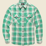 Plaid Twill Matlock Workshirt - Green/Grey - RRL - STAG Provisions - Tops - L/S Woven - Plaid