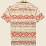Trade Blanket Seersucker Camp Shirt - Cream/Coral - RRL - STAG Provisions - Tops - S/S Woven - Seersucker