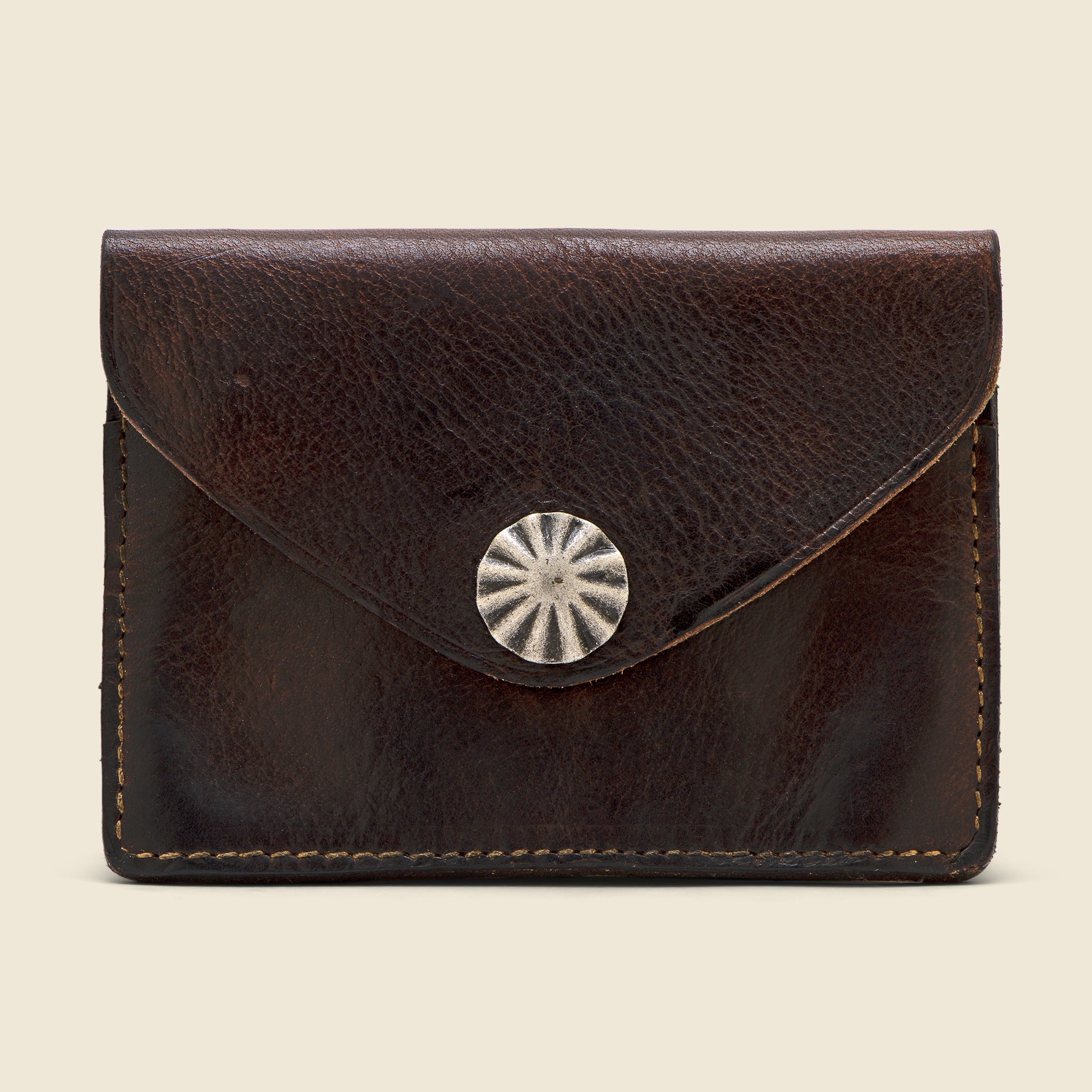 Concha Card Wallet - Brown - RRL - STAG Provisions - Accessories - Wallets