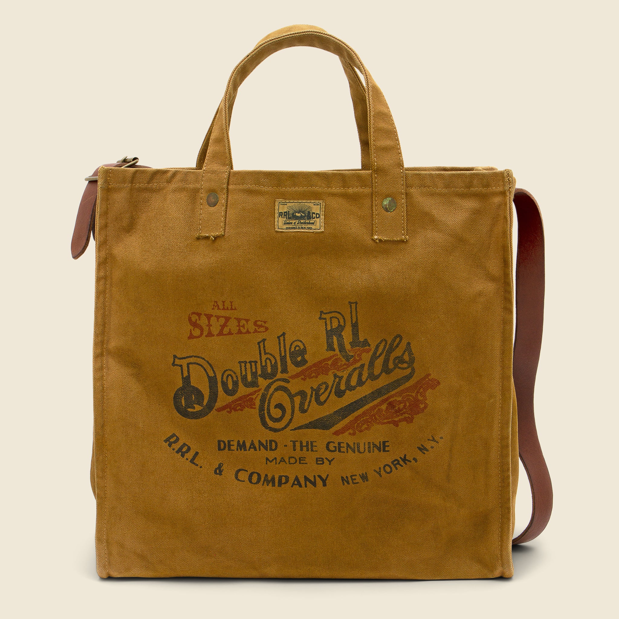 Carpenter Tote Bag - Distressed Khaki - RRL - STAG Provisions - Accessories - Bags / Luggage