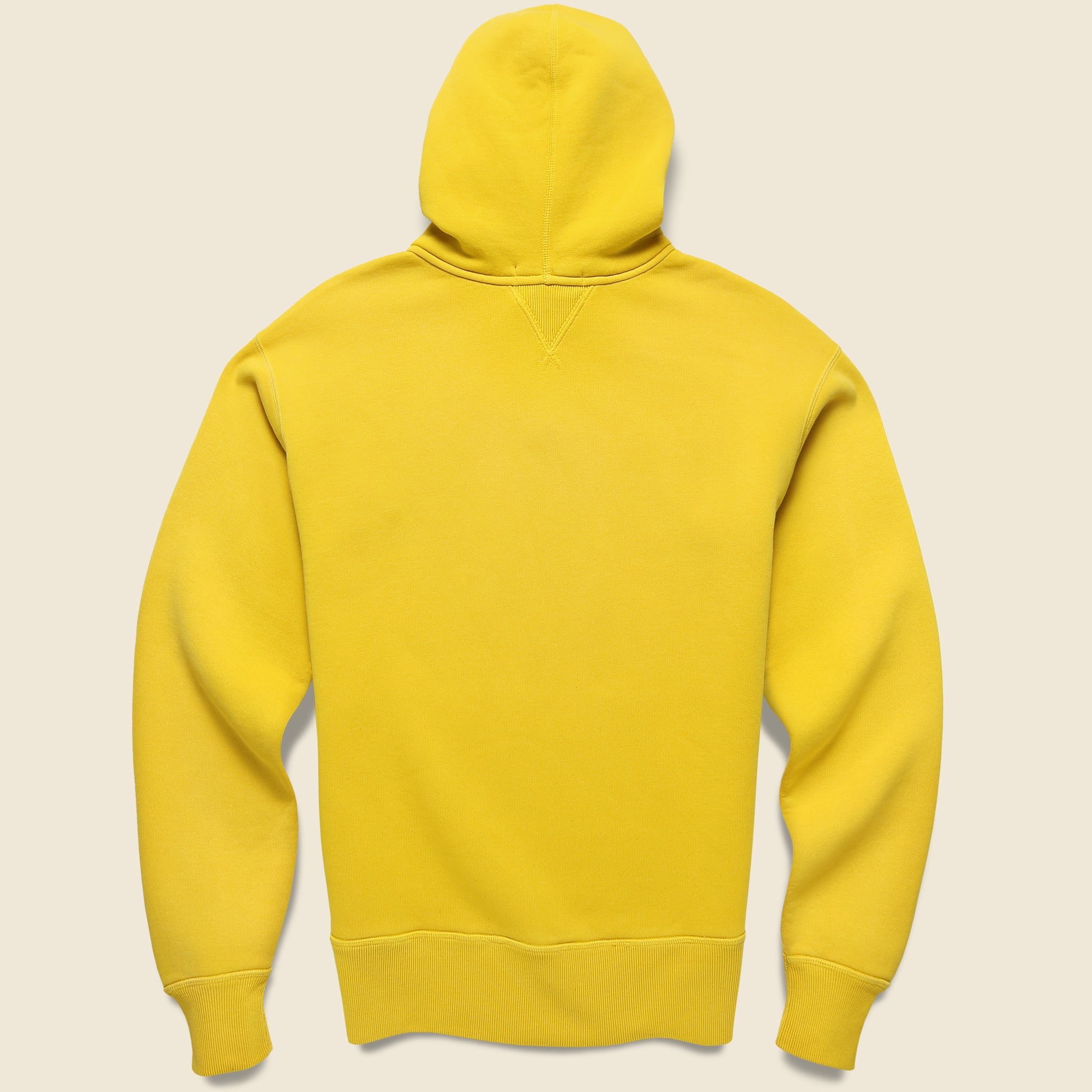 Distressed Fleece Hoodie - Vintage Gold - RRL - STAG Provisions - Tops - Fleece / Sweatshirt