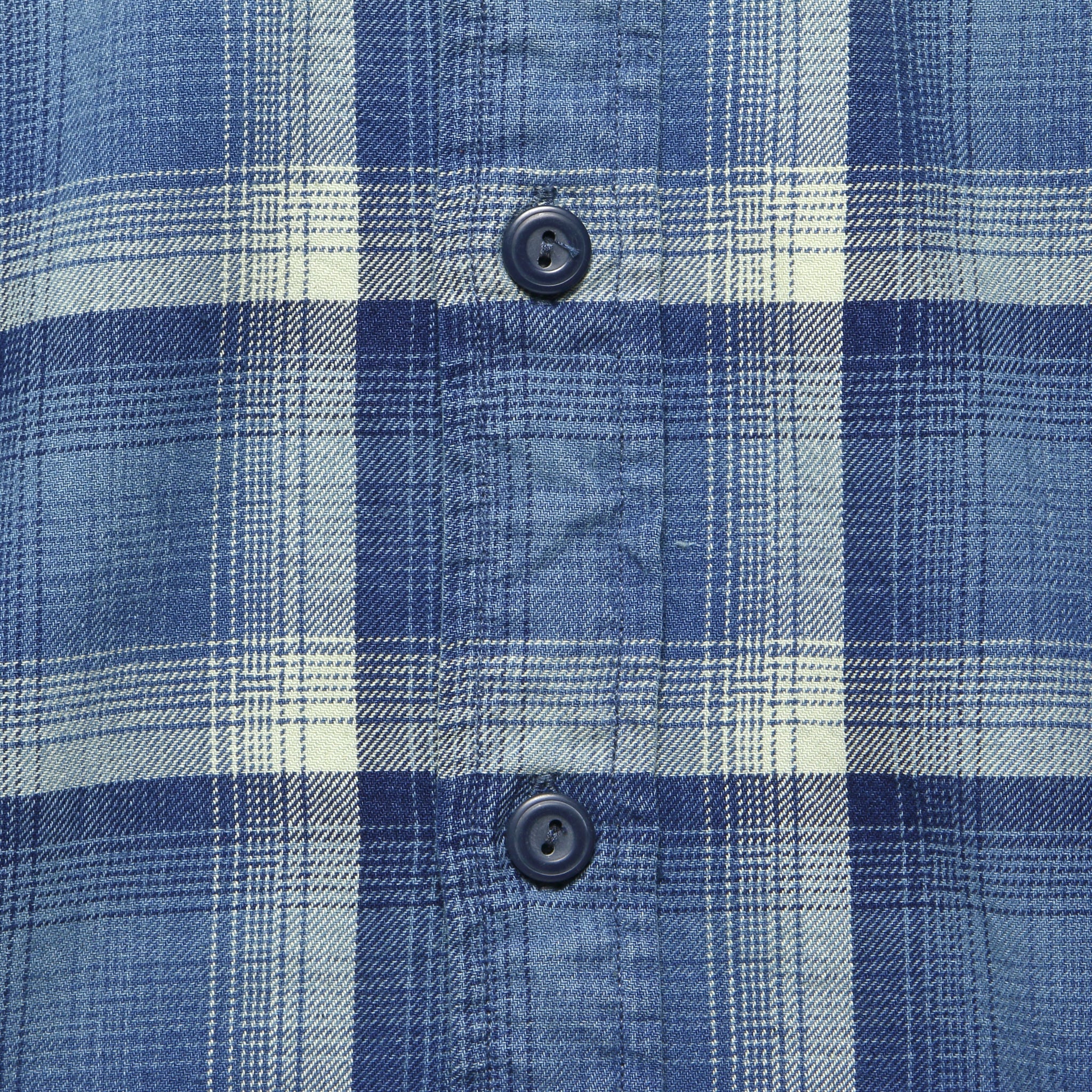 Clint Workshirt - Indigo/Cream - RRL - STAG Provisions - Tops - L/S Woven - Plaid