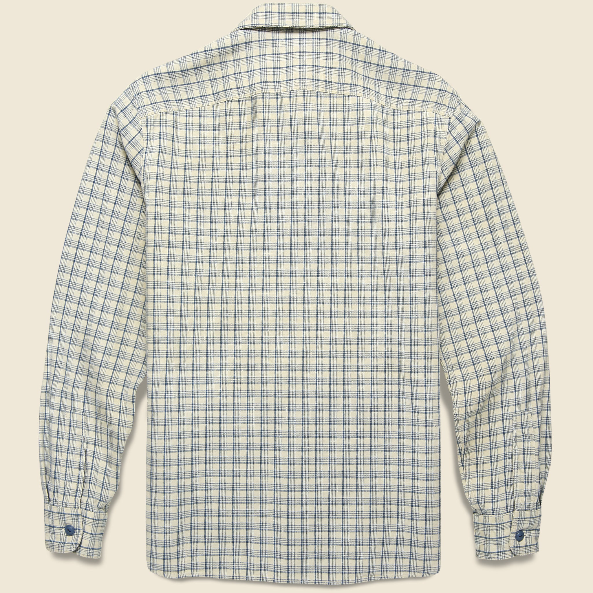 Alaska Workshirt - Cream/Blue Plaid - RRL - STAG Provisions - Tops - L/S Woven - Plaid