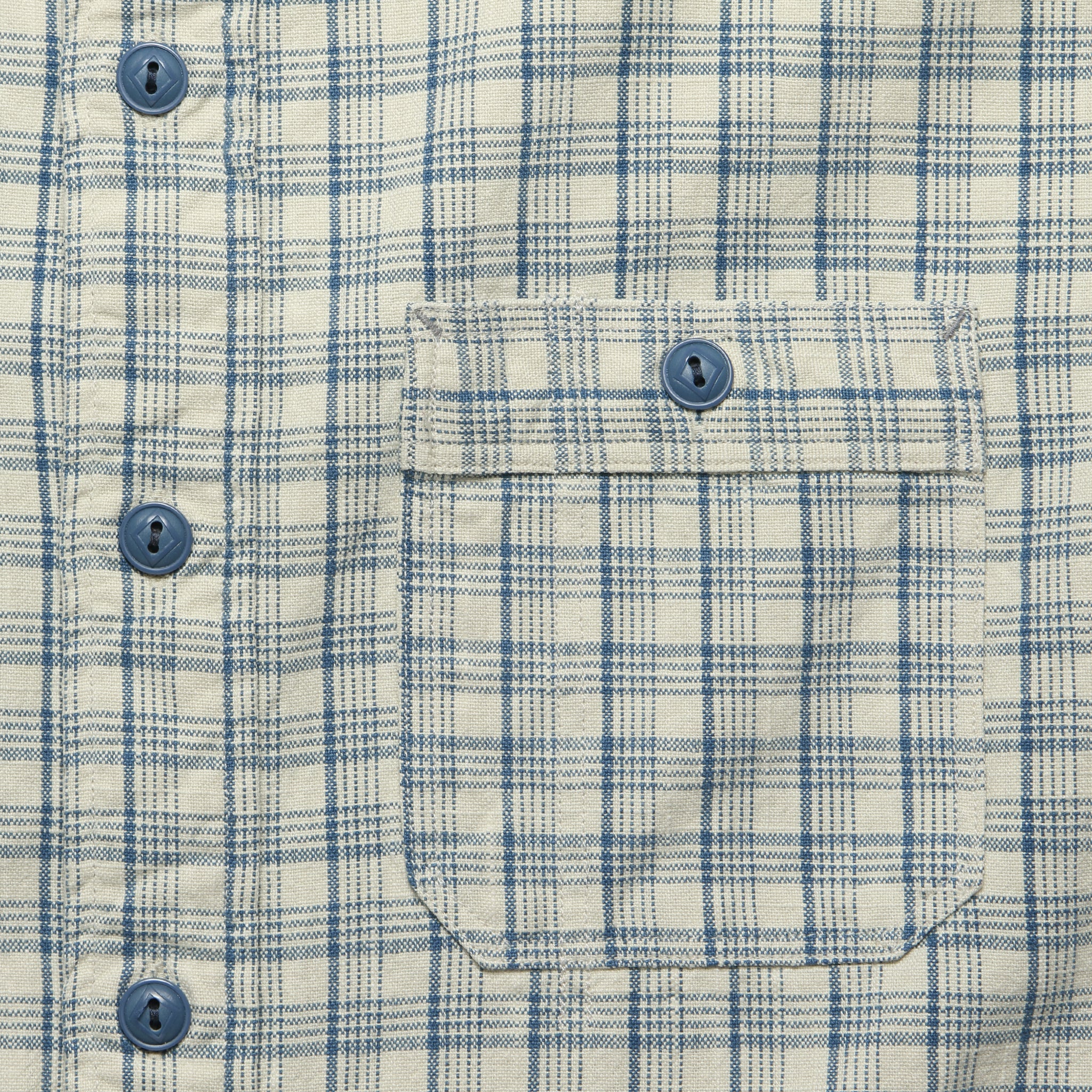 Alaska Workshirt - Cream/Blue Plaid - RRL - STAG Provisions - Tops - L/S Woven - Plaid