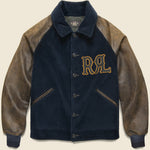 Farwell Varsity Jacket - Black/Deep Navy - RRL - STAG Provisions - Outerwear - Shirt Jacket