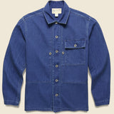 Finn Military Herringbone Overshirt - Indigo - RRL - STAG Provisions - Outerwear - Shirt Jacket