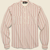 Printed Jersey Pullover - Red/Cream - RRL - STAG Provisions - Tops - L/S Knit