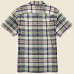 Madras Seersucker Camp Shirt - Green/Cream - RRL - STAG Provisions - Tops - S/S Woven - Seersucker