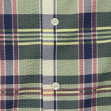 Madras Seersucker Camp Shirt - Green/Cream - RRL - STAG Provisions - Tops - S/S Woven - Seersucker
