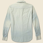 Slim Chambray Buffalo Western Shirt - Light Wash - RRL - STAG Provisions - Tops - L/S Woven - Solid
