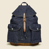 Riley Denim Rucksack - Indigo - RRL - STAG Provisions - Accessories - Bags / Luggage