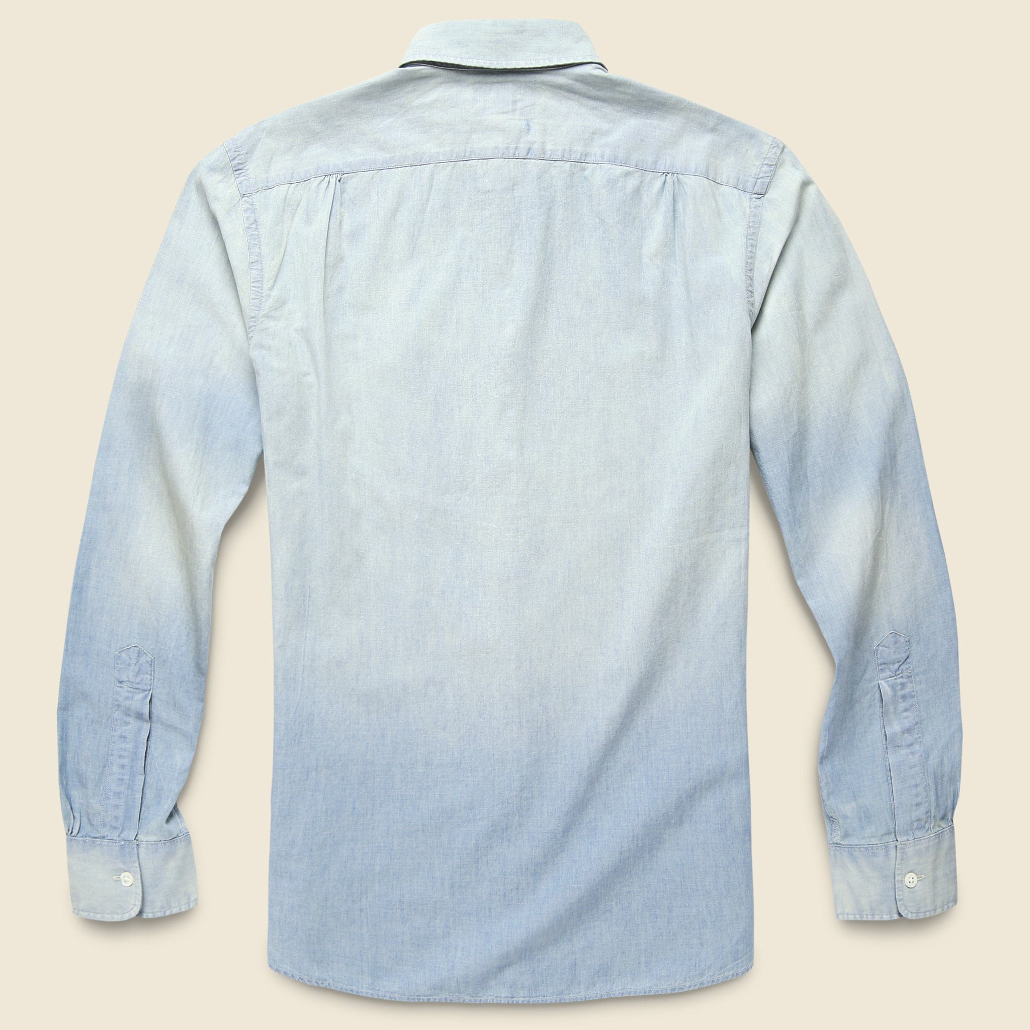 Waverly Chambray Workshirt - Indigo - RRL - STAG Provisions - Tops - L/S Woven - Solid