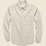 Oxford Flannel - Oatmeal - Rogue Territory - STAG Provisions - Tops - L/S Woven - Fleck
