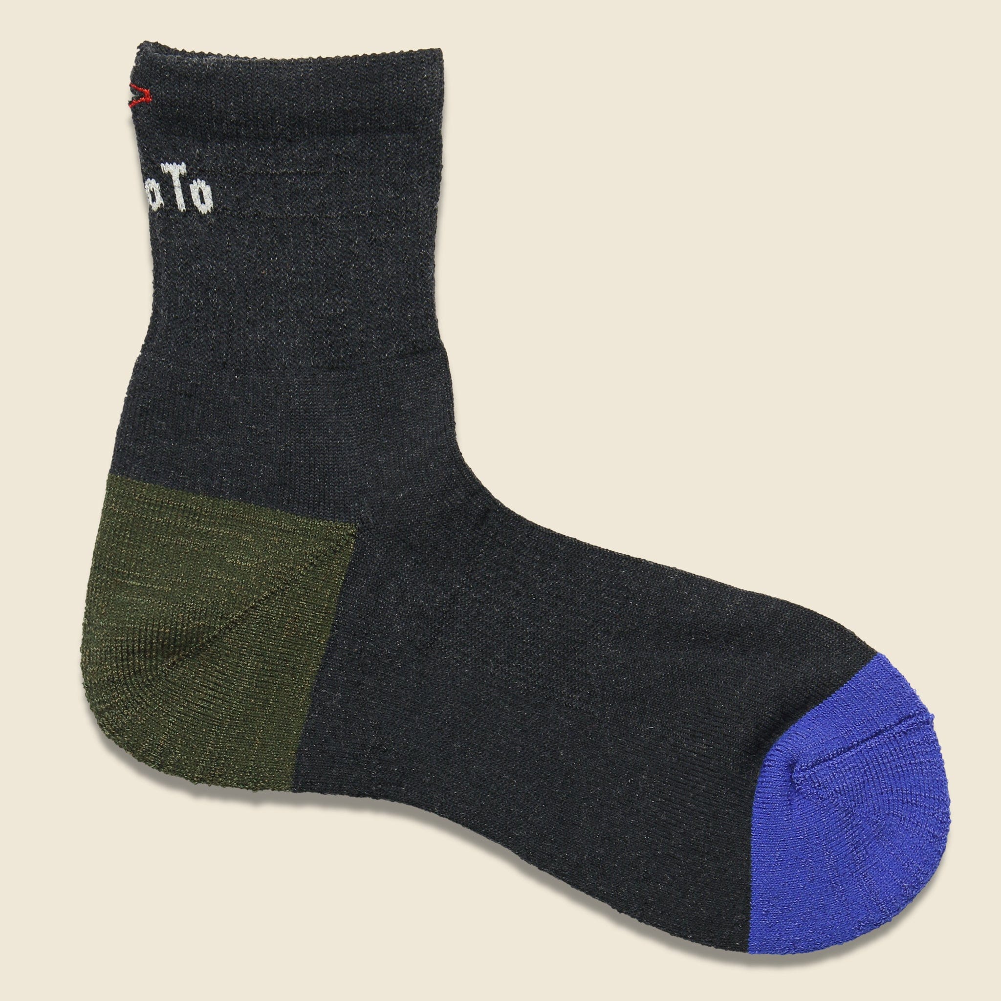 Trail Magic Hike Trek Mid Sock - Charcoal/Olive/Blue - RoToTo - STAG Provisions - Accessories - Socks