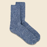 Denim Tone Ankle Sock - Ice Blue - RoToTo - STAG Provisions - Accessories - Socks