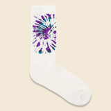 Tie Dye Pattern Crew Sock - Purple/Sax - RoToTo - STAG Provisions - Accessories - Socks