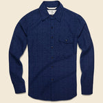 Sashiko Oxford Workshirt - Navy - Rogue Territory - STAG Provisions - Tops - L/S Woven - Other Pattern