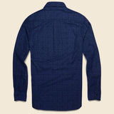 Sashiko Oxford Workshirt - Navy - Rogue Territory - STAG Provisions - Tops - L/S Woven - Other Pattern