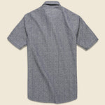 Sashiko Popover Shirt - Blue - Rogue Territory - STAG Provisions - Tops - S/S Woven - Other Pattern