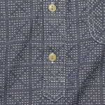 Sashiko Popover Shirt - Blue - Rogue Territory - STAG Provisions - Tops - S/S Woven - Other Pattern