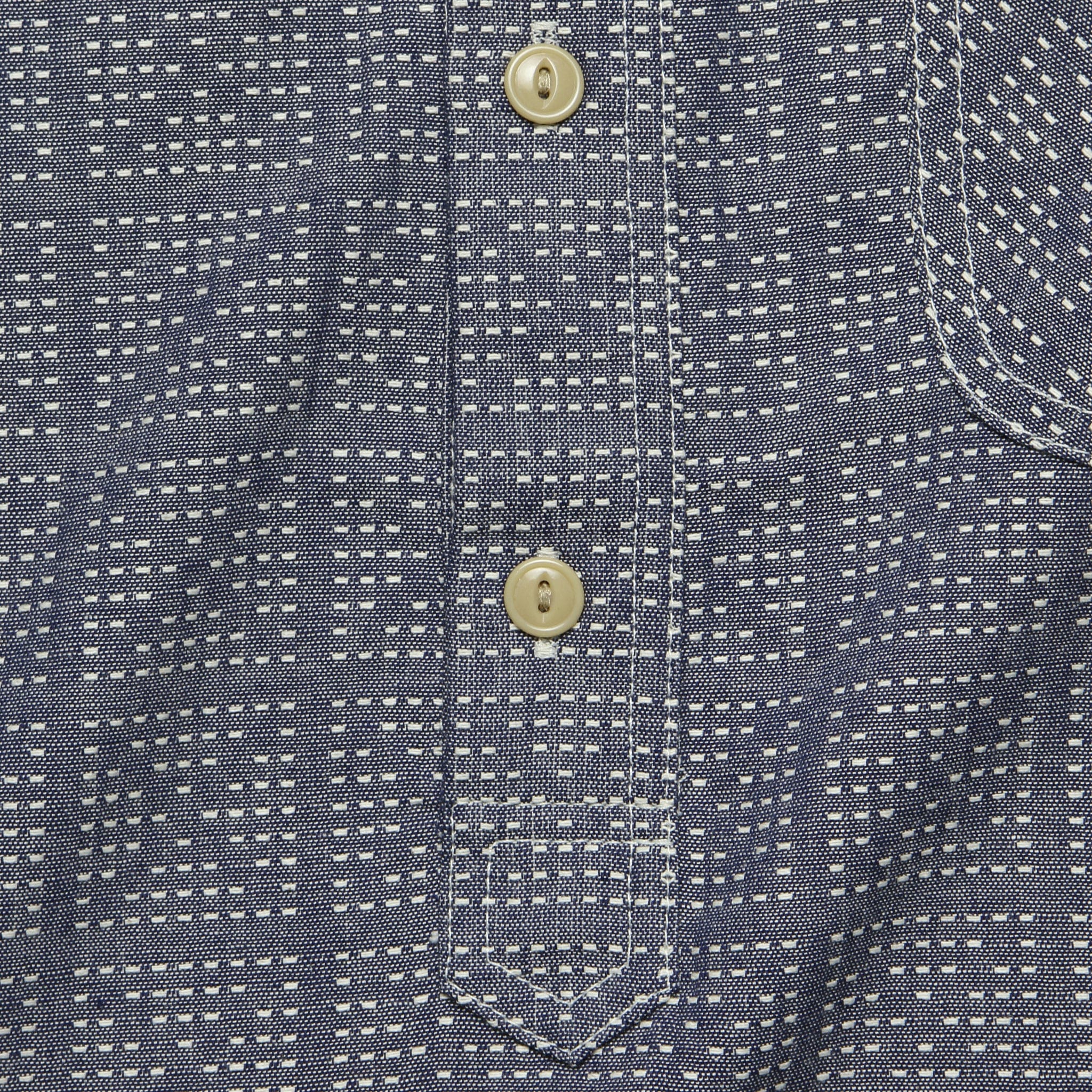 Sashiko Popover Shirt - Blue - Rogue Territory - STAG Provisions - Tops - S/S Woven - Other Pattern