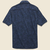 Dobby Camo Workshirt - Blue - Rogue Territory - STAG Provisions - Tops - S/S Woven - Other Pattern