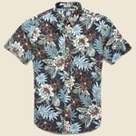 Vintage Hawaiian Floral Shirt - Black - Reyn Spooner - STAG Provisions - Tops - S/S Woven - Floral