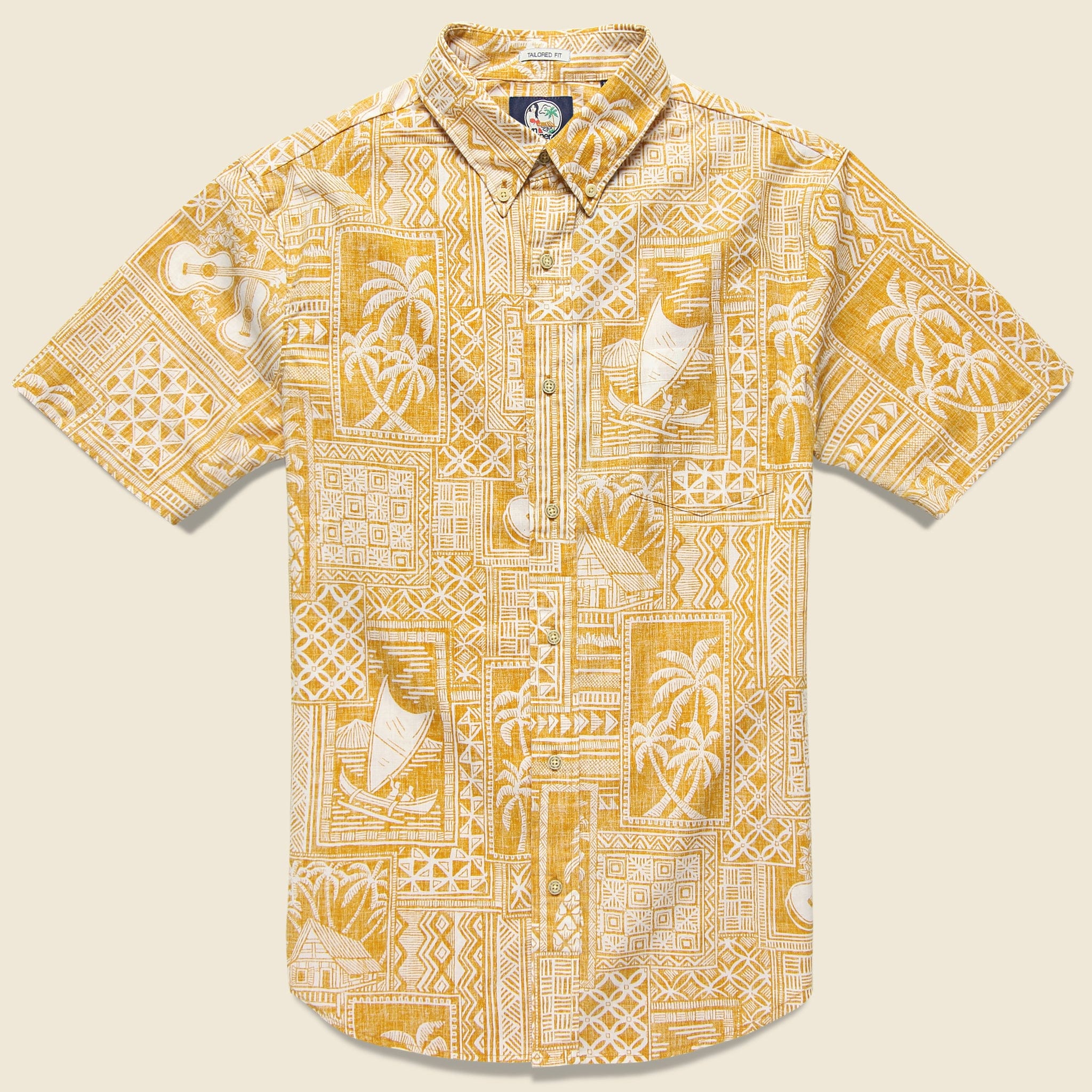 Tapa Wrappa Shirt - Butterscotch - Reyn Spooner - STAG Provisions - Tops - S/S Woven - Other Pattern