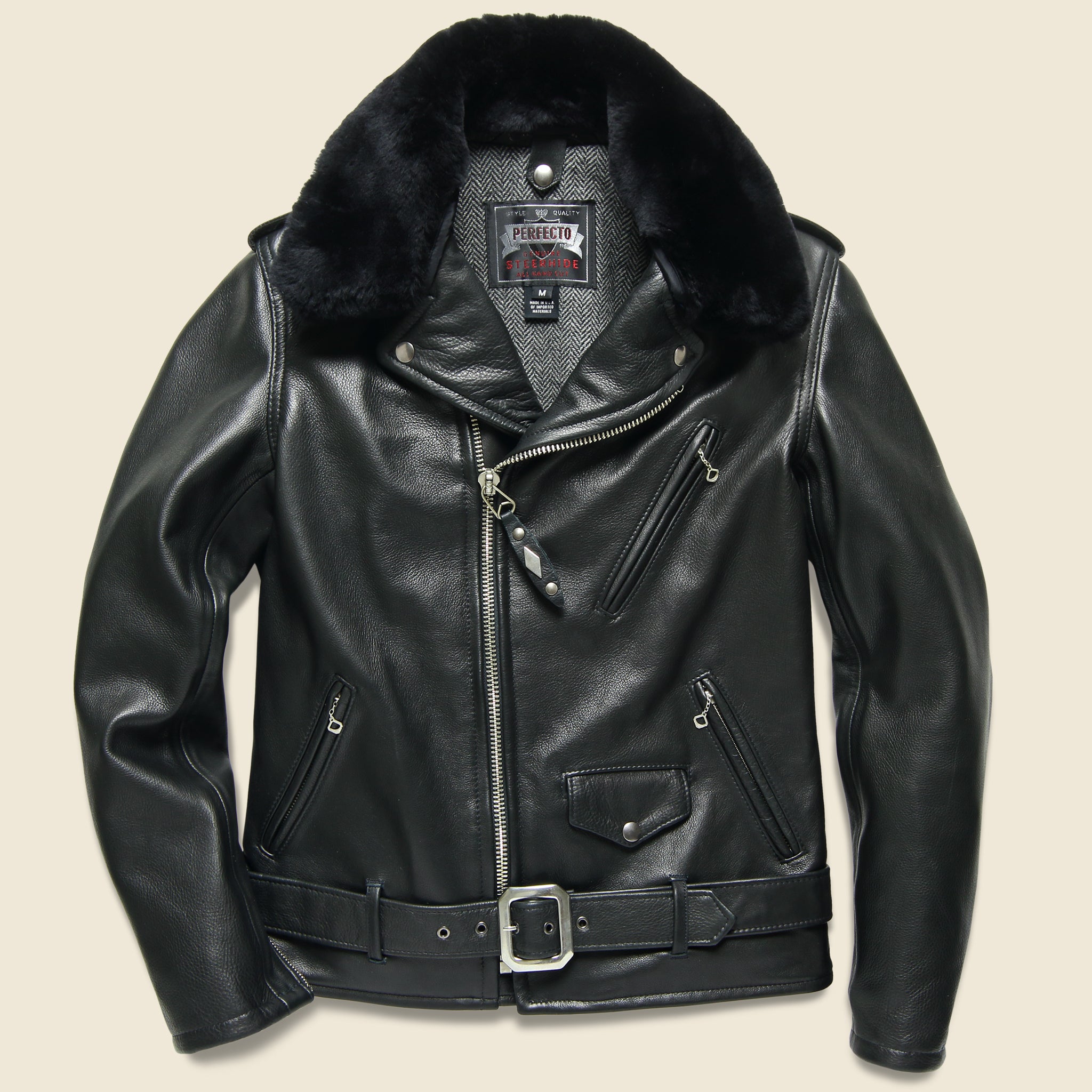 Anniversary Perfecto Jacket - Black - Schott - STAG Provisions - Outerwear - Coat / Jacket