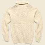 Milton Shawl Fisherman Pullover - Cream - Schott - STAG Provisions - Tops - Sweater