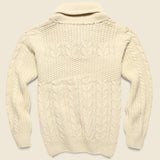 Milton Shawl Fisherman Pullover - Cream - Schott - STAG Provisions - Tops - Sweater