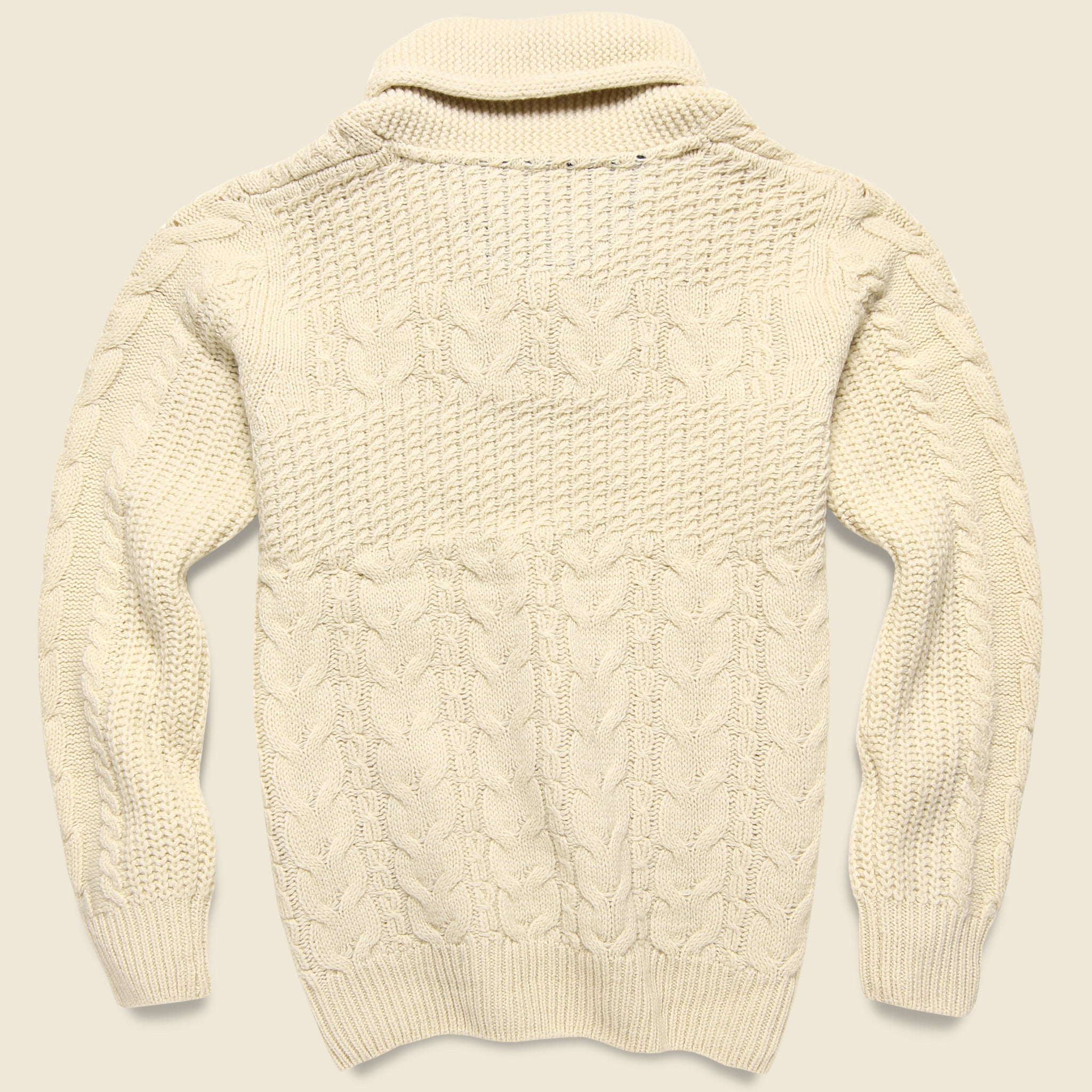 Milton Shawl Fisherman Pullover - Cream - Schott - STAG Provisions - Tops - Sweater